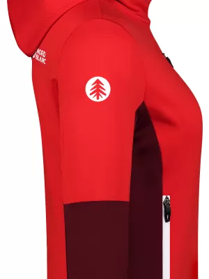 Női powerfleece pulóver NORDBLANC RAVINE NBSFL8336 PIROS