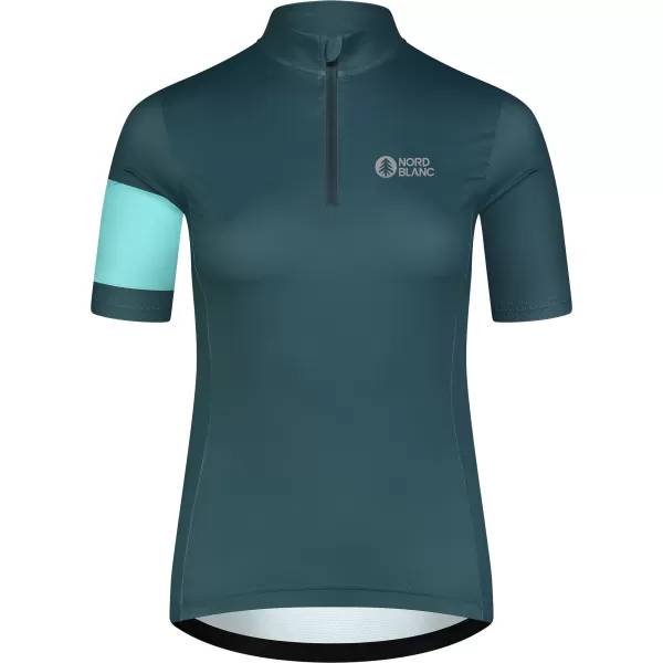  Női kerékpáros mez NORDBLANC ENTHUSIAST NBSLF8084 ZÖLD 