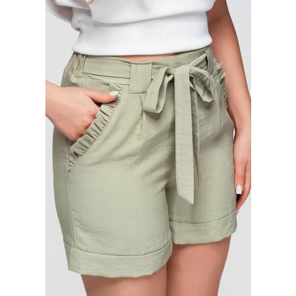  Női rövidnadrág OMBRE OW-ST-E0006 KHAKI 
