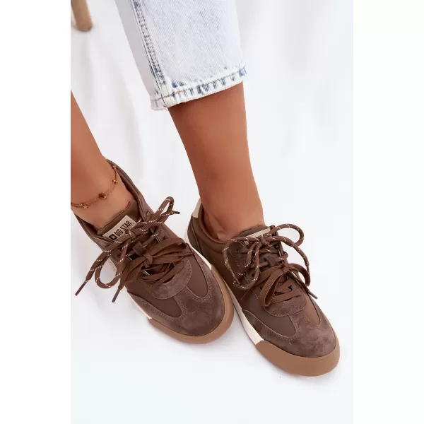  Női tornacipő BIG STAR SHOES UU274002 BARNA/BÉZS 