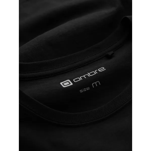  Férfi póló OMBRE OM-TSPT-0299 FEKETE 