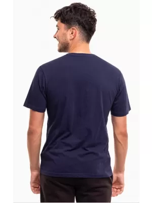 Férfi póló PUMA TEAMRISE LOGO JERSEY COTTON 658705-06 PUMA NAVY/PUMA WHITE