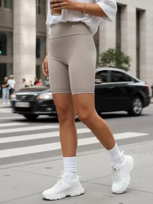 Női rövidnadrág DSTREET SY0569 VILÁGOSSZÜRKE