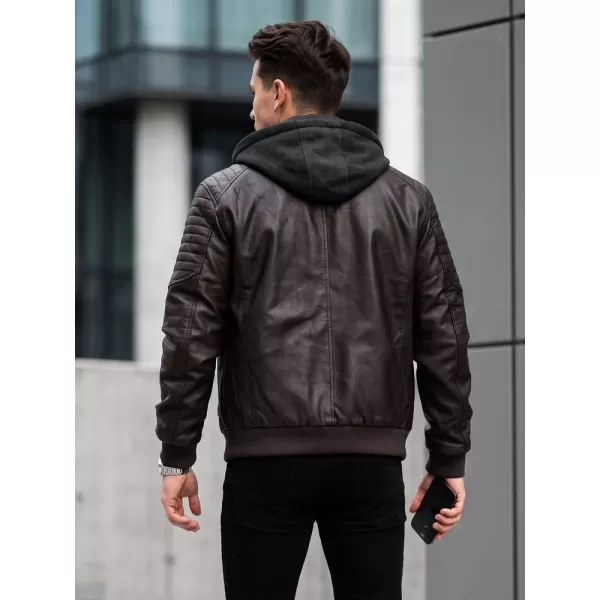  Férfi dzseki DSTREET TX5140 BARNA 