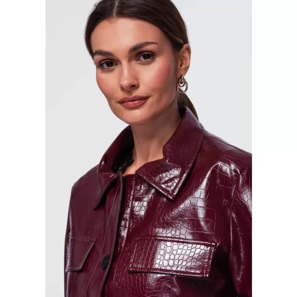  Női kabát OMBRE OW-JAFL-0145 BURGUNDIA 
