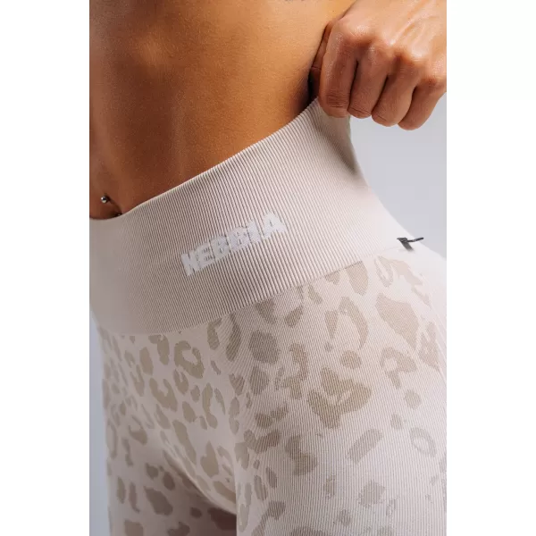  Kompressziós push-up leggings leopárdmintával NEBBIA PRIMAL 849 KRÉMLEOPÁRD 