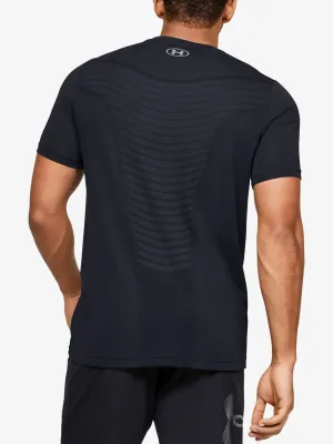 Varrat nélküli férfi póló UNDER ARMOUR SEAMLESS WAVE SS 1351450-001 FEKETE