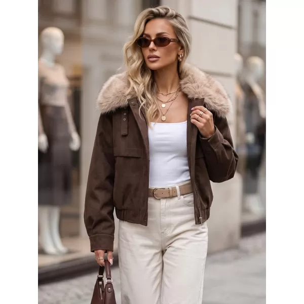  Női kabát DSTREET TY5694 BARNA 
