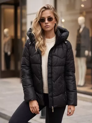 Női kabát DSTREET TY5936 FEKETE