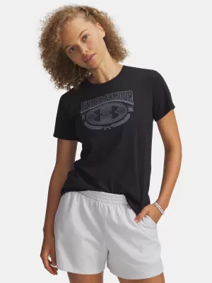 Női póló UNDER ARMOUR W VARSITY SS 6010592-001 FEKETE