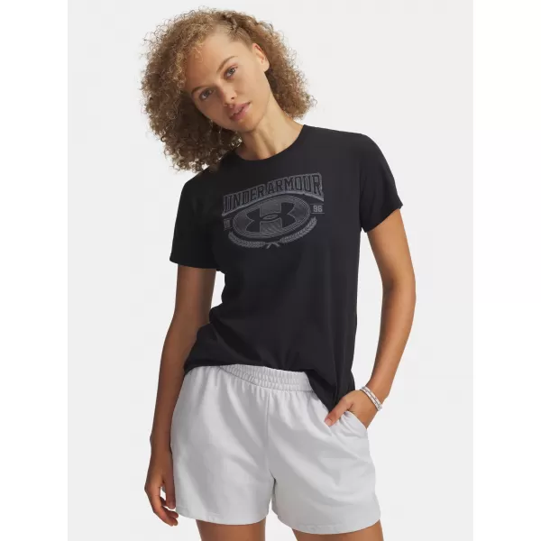 Női póló UNDER ARMOUR W VARSITY SS 6010592-001 FEKETE 