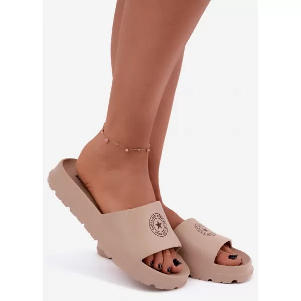  Női papucs BIG STAR SHOES UU274074 BARNA ÉS BÉZS ÁRNYALATAI 