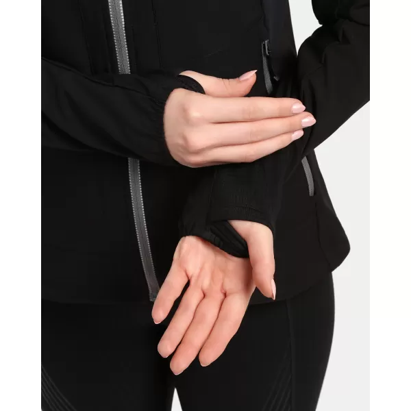  Női softshell kabát KILPI BALEO-W 1L0114KI FEKETE 
