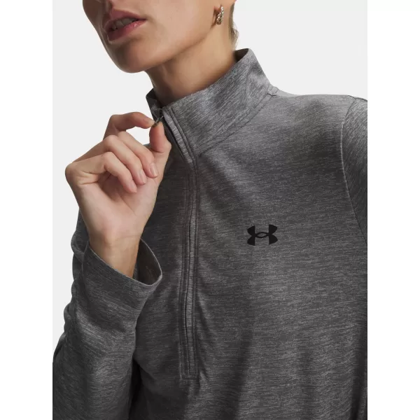  Női póló UNDER ARMOUR TECH 1/2 ZIP- TWIST 1384225-709 ZÖLD 