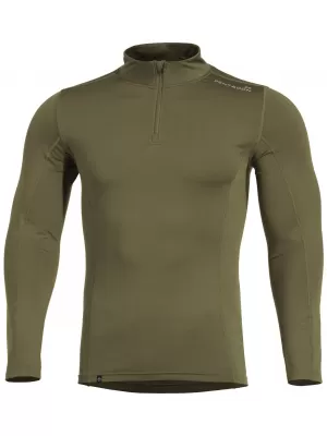 Férfi póló PENTAGON PINDOS 1/2 ZIP SHIRT K11013 OLÍVA ZÖLD