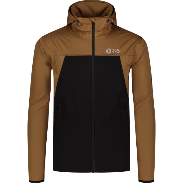  Férfi vízálló softshell kabát NORDBLANC EXPEDITIOUS NBSSM8323 BARNA 