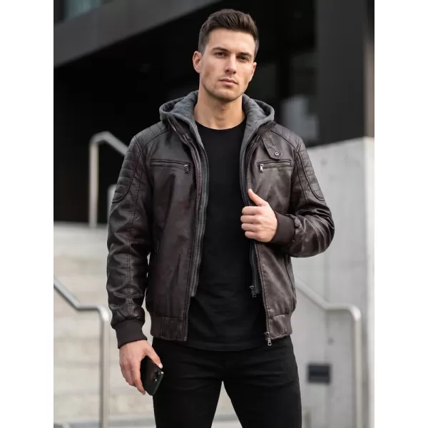  Férfi dzseki DSTREET TX5136 BARNA 
