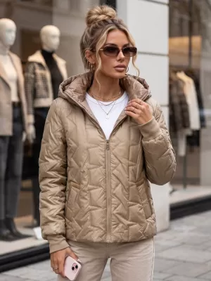 Női kabát DSTREET TY5780 KARAMELLA
