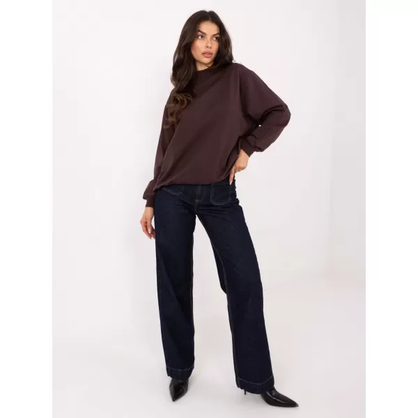  Női pulóver BASIC FEEL GOOD RV-BL-5185.70P SÖTÉTBARNA 