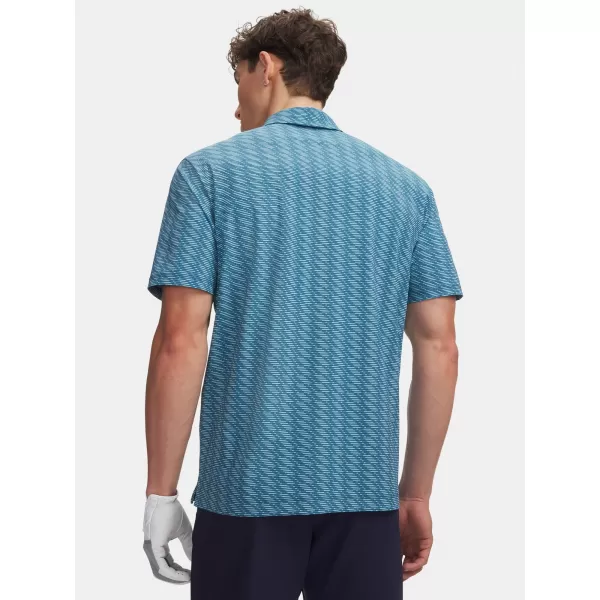  Férfi póló UNDER ARMOUR UA DRIVE CHILL PRINTED POLO 6009724-466 KÉK 