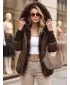 Női kabát DSTREET TY5890 BARNA
