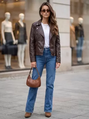Női kabát DSTREET TY5729 BARNA