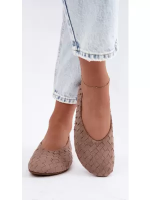 Női balerinák BOTO 9867 KHAKI