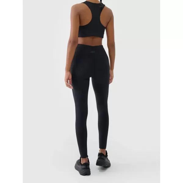  Női leggings 4F WAW25TTIGF242 MÉLYFEKETE 