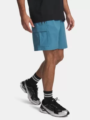 Férfi rövidnadrág UNDER ARMOUR VIBE WOVEN CARGO SHORT 1386560-466 KÉK