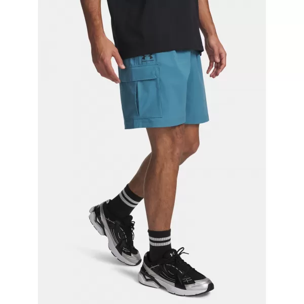  Férfi rövidnadrág UNDER ARMOUR VIBE WOVEN CARGO SHORT 1386560-466 KÉK 