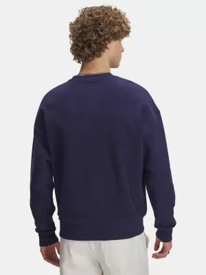 Férfi pulóver UNDER ARMOUR ICON REV TERRY CREW 6003942-403 KÉK
