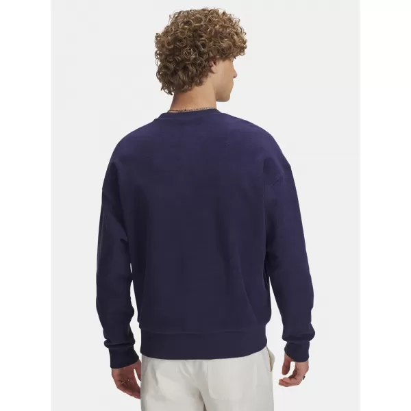  Férfi pulóver UNDER ARMOUR ICON REV TERRY CREW 6003942-403 KÉK 