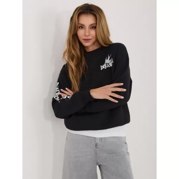  Női pulóver SUBLEVEL D10600T02568H GRAFIT 
