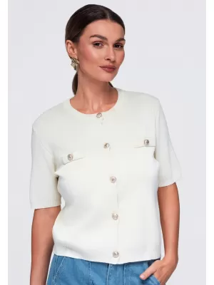 Női blúz OMBRE OW-TS-E0084 BÉZS