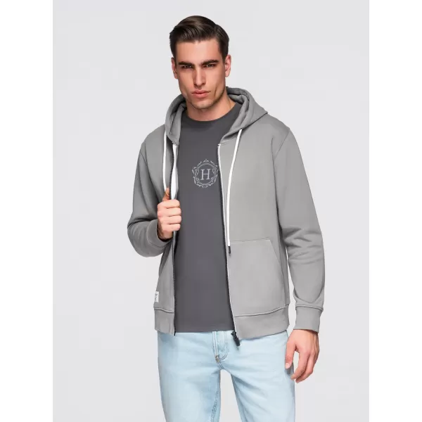  Férfi pulóver OMBRE OM-SSBZ-0272 SZÜRKE 