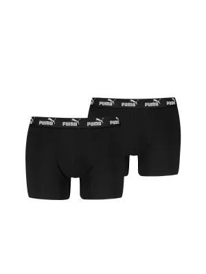 Férfi boxerek PUMA ELEMENTS MEN BASIC BOXERS 2P 93875309 FEKETE