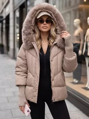 Női kabát DSTREET TY5740 BÉZS