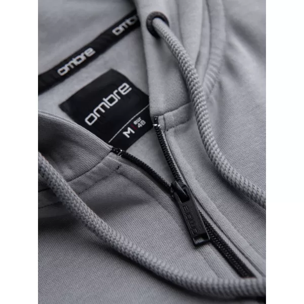  Férfi pulóver OMBRE OM-SSZP-0256 SZÜRKE 