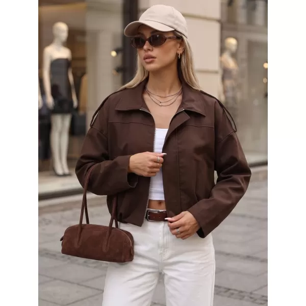  Női kabát DSTREET TY5956 BARNA 