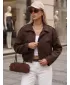 Női kabát DSTREET TY5956 BARNA