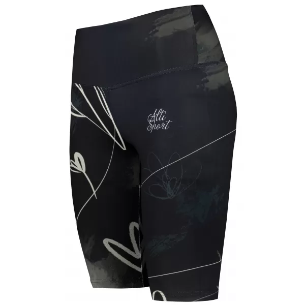  Női prémium térdig érő leggings (új méretek) ALTISPORT VOJ/ALW083LEG06 FEKETE-FEHÉR 
