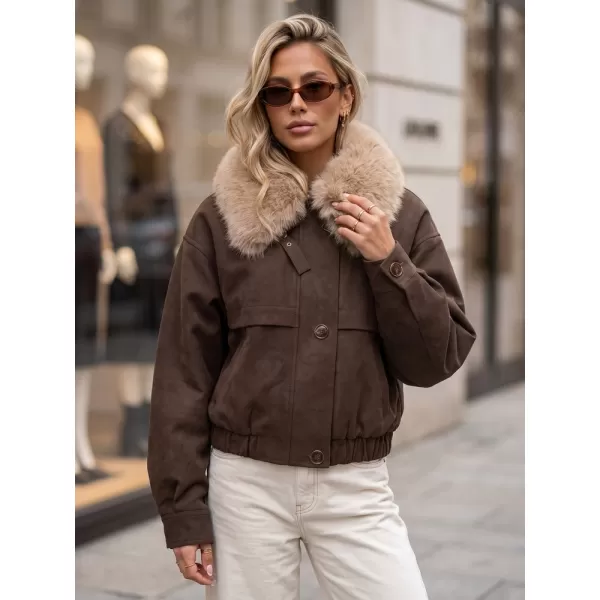  Női kabát DSTREET TY5694 BARNA 