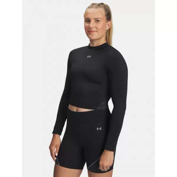  Női póló UNDER ARMOUR VANISH SEAMLESS LS 6000645-004 FEKETE 