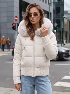 Női kabát DSTREET TY5832 FEHÉR