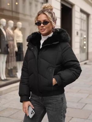 Női kabát DSTREET TY6007 FEKETE
