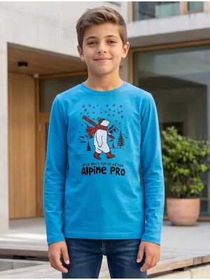 Gyermek póló ALPINE PRO ECCO 2 NEON ATOMKÉK PA VÁLTOZAT