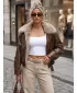 Női kabát DSTREET TY5708 BARNA