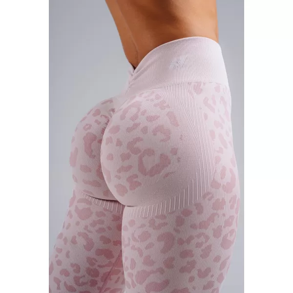  Kompressziós push-up leggings leopárdmintával NEBBIA PRIMAL 849 RÓZSASZÍN LEOPÁRD 