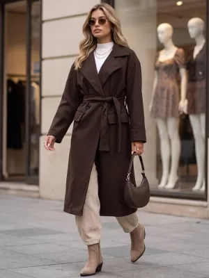 Női kabát DSTREET NY0785 BARNA