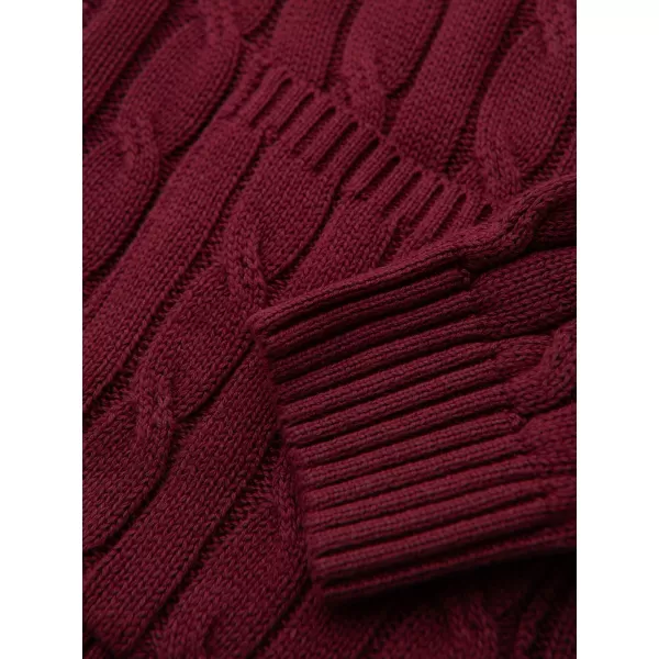  Férfi kardigán OMBRE OM-SWCD-0196 BURGUNDIA 